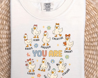 Silly Goose Comfort Colors Shirt: SEL Teacher Affirmation Tee