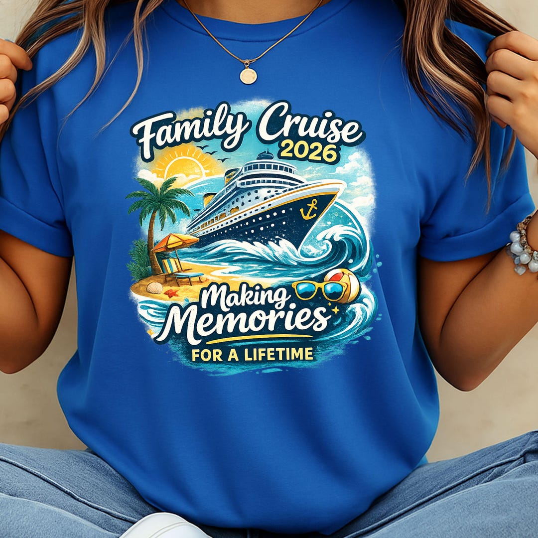 Family Cruise 2026 Matching Shirts, Making Memories at Sea Vacation Tee ...