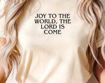 Joy To The World Shirt, Christian Christmas Tee, Faith Holiday Gift