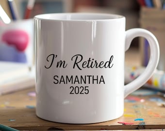 Funny Retirement Mug: Custom Farewell Gift for Coworker