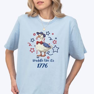Silly Goose USA shirt, America Est Shirt, Fun 4th of July Patriotic Shirt, Funny Goose T-Shirt, July 4th Apparel, Independence Day Gift