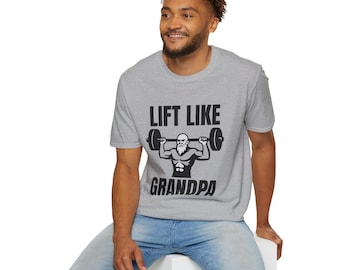 Lift Like Grandpa Gewichtheber Shirt | Starker Opa Gym Tee | Vatertags-Training