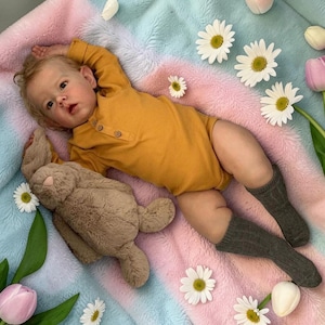 Bambola reborn realistica, corpo da coccolare da 20 pollici, bambola artistica dipinta a mano