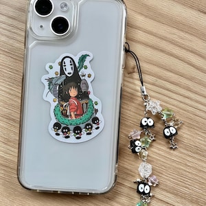 Studio Ghibli phonecharm spirited away - anime keychain Trendy Cottagecore Fairycore Aesthetic shoujo Birthday Gift for Her bild 4