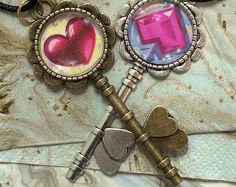 Keys to Paradise | CookieRun Necklaces | Hollyberry Cookie & Eternal Sugar Cookie