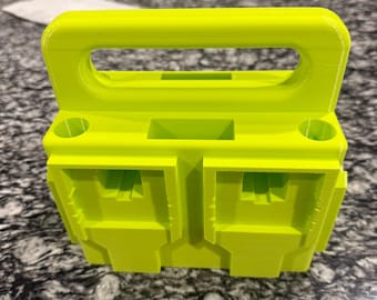 Ryobi 18V Battery Caddy: 6-Battery Portable Tool Organizer