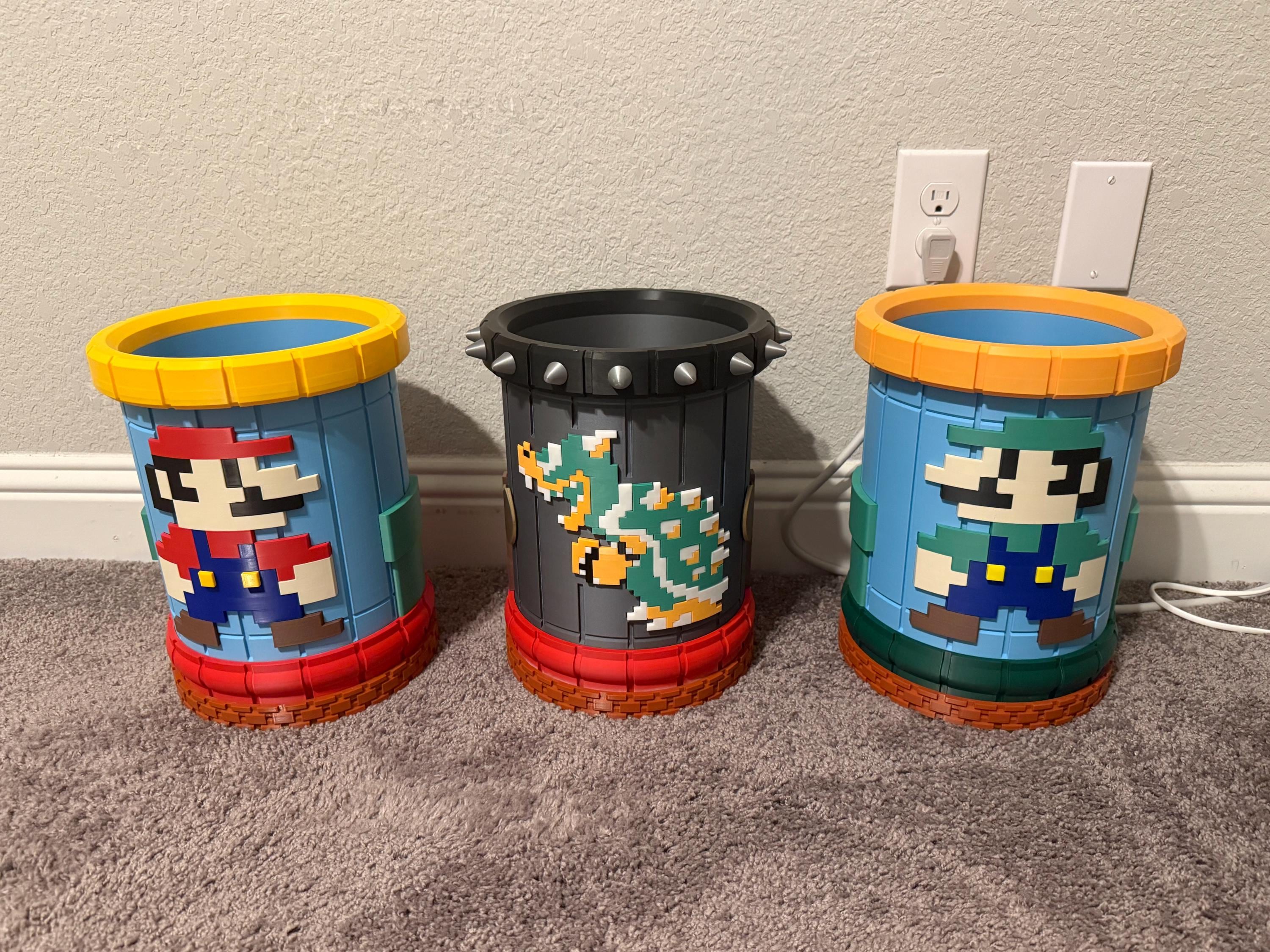 Super Mario Trash Can - Etsy