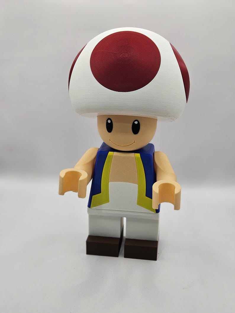 Toad Lego-Inspired Figure - Super Mario Bros image 1