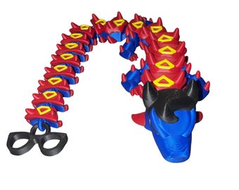 Superman Articulated Dragon Figurine