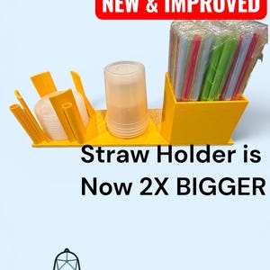 All-in-One Drink Organizer - Beverage Station - Fits 4in-4.5in (102mm-114mm) Diameter Cups