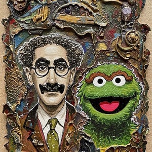 Oscar the Groucho Painting Wall Art Print