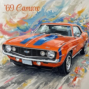 Camaro-schilderijposter 1969