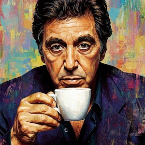 Al Pacino Drinking Espresso
