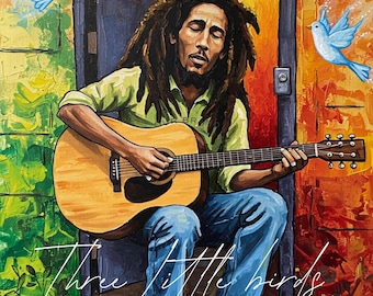Póster de Bob Marley "3 Little Birds" (Pintura para pared)