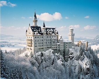 Neuschwanstein Castle in Germany Art Poster