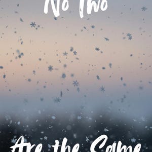 Snowflakes No Two Are the Same Poster Painting Wall Art Print