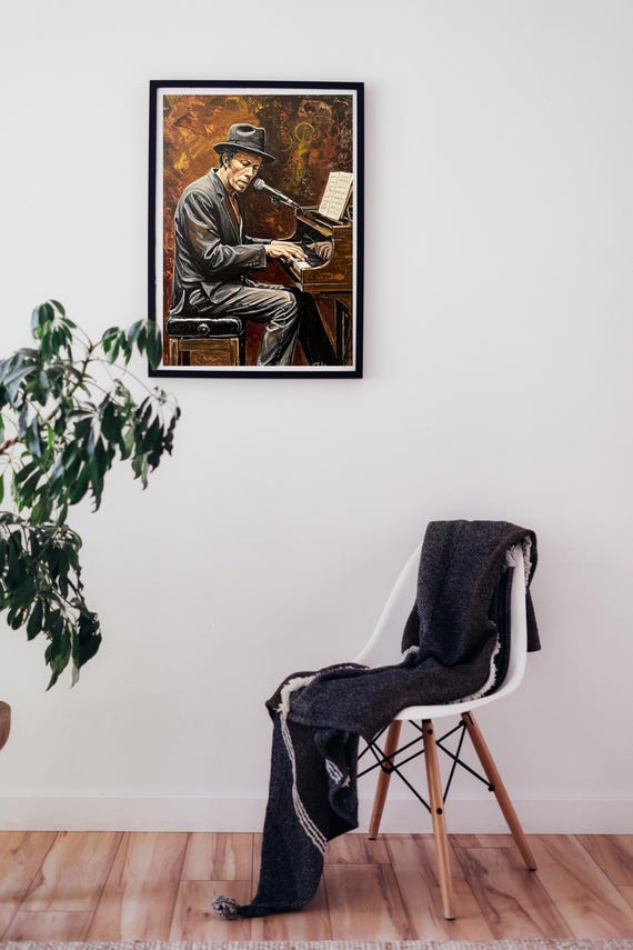 Tom Waits Piano Painting Poster - Etsy