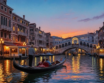 Venice Painting Poster