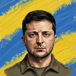 Zelensky Wall Art Poster Painting Digital File