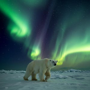 Polar Bear Wildlife Print