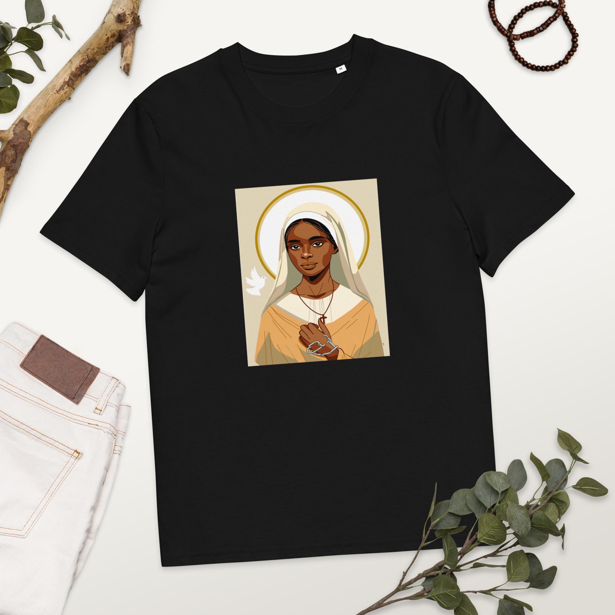Saint Josephine Bakhita Unisex organic cotton t-shirt
