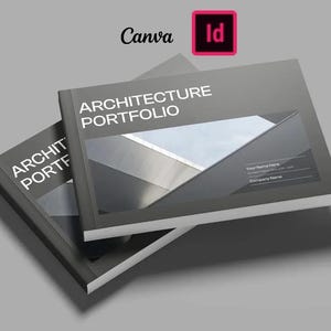 Modern Architect Portfolio Template: Minimalist InDesign  & Canva Brochure (Digital Download)