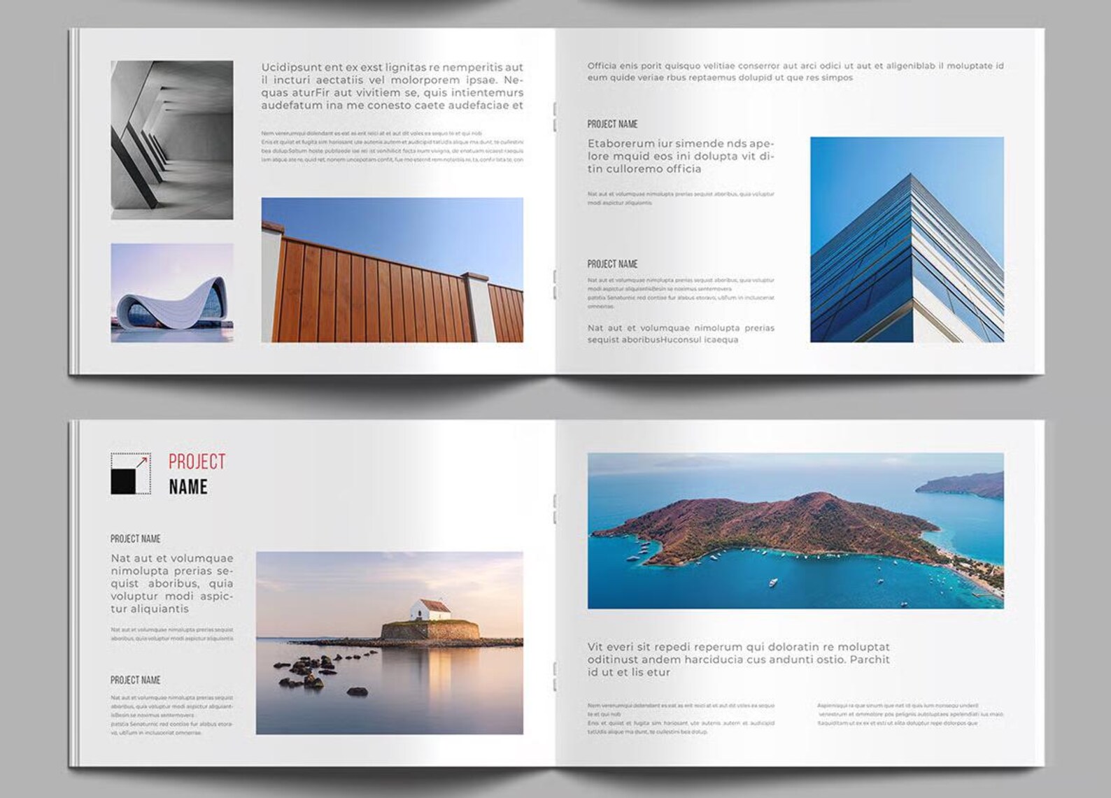 Architecture Portfolio Template | Indesign | Dark Mode Cover | Elegant ...