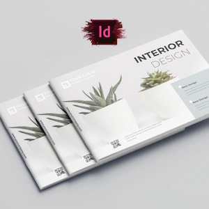 Modern Interior Design Brochure Template | InDesign | Minimalist Layout | Interior Designer Portfolio | Service Catalog | Instant Download
