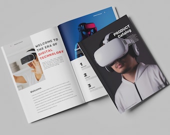 Modern Product Catalog Brochure Template - 12 Pages | Canva Editable | A4 Size