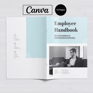 Employee Handbook Template, Human Resources Handbook, Small Business Employee Manual, HR Manual,  Company Handbook, Onboarding Kit