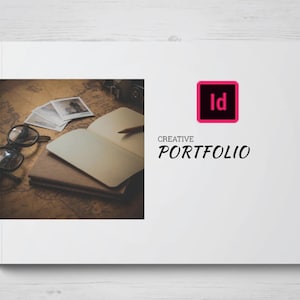 Creative Design Portfolio Template | A5 Size | Adobe InDesign | Instant Download