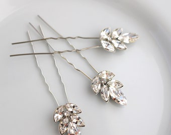 Bridal Hair pin Wedding Hair pin wedding Hair accessories vintage style rhinestone hair pin set of 3 hair pin set of 3 hair clip VILMA