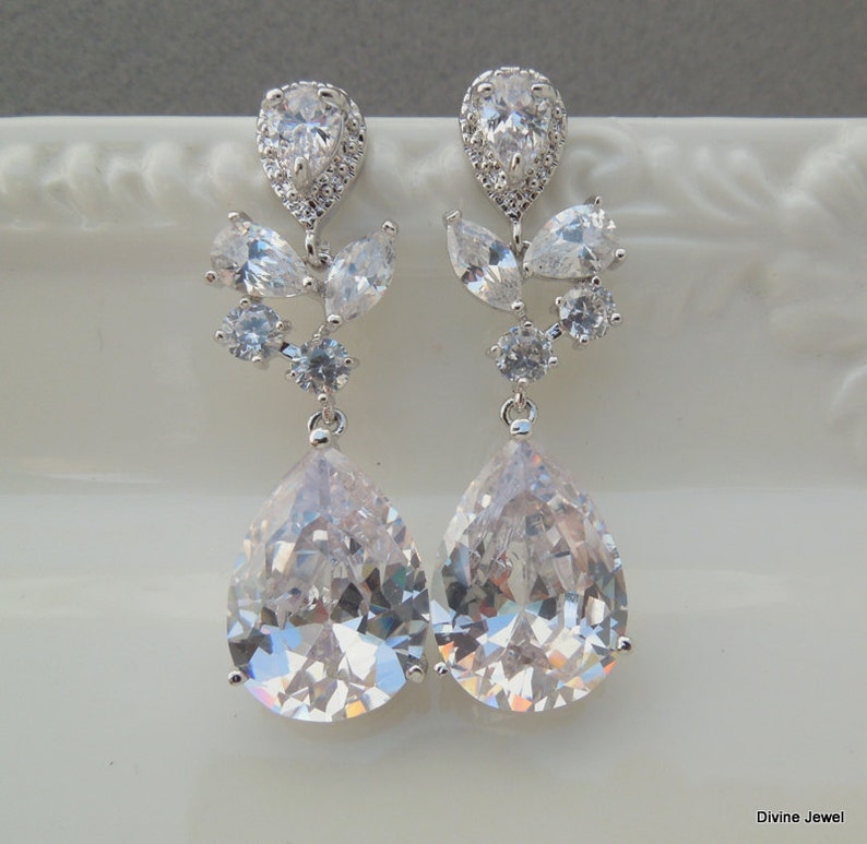 bridesmaid Earrings RACHAEL bridal Earrings chandelier Bridal crystal earrings rhinestone earrings Wedding Rhinestone Earrings