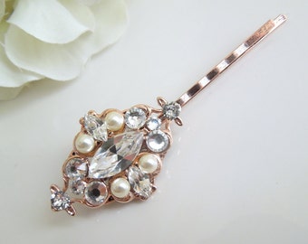 wedding Hair accessories, Pearl Hair Pins, pearl hair pins wedding, crystal hair pins wedding, rhinestone hair piece, pearl hair piece, GABY