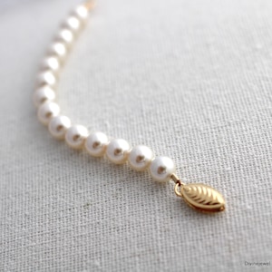 Extensor de collar de perlas, longitud ajustable, cierre de gancho chapado en oro de 14 kt, 11 x 6 mm