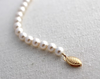 Pearl Necklace Extender, 14kt Gold Filled Fish Hook Clasp, Adjustable Length for Bracelet, 11x6mm