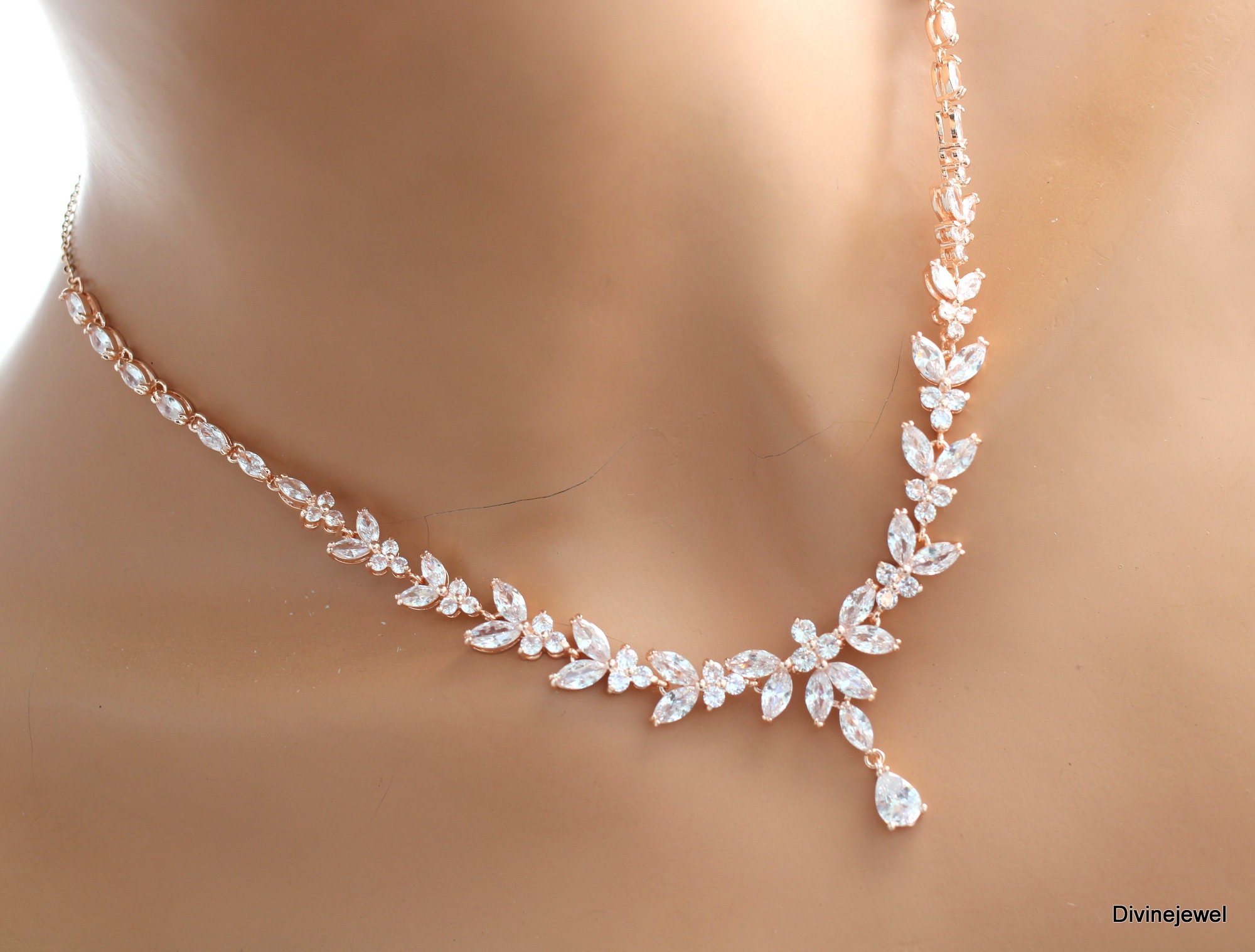 ?New Bridal necklace ONLY Bridal Jewelry Sets & Wedding Jewelry for Brides | Necklace  main image 4