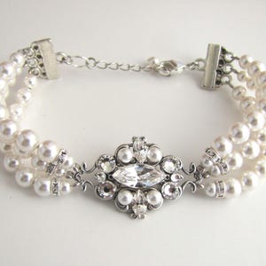 wedding pearl Bracelet,  GABY