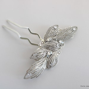 wedding hair accessory bridal hair comb vintage hair comb wedding crystal hair comb wedding hair comb accessory cubic zirconia hair clip BEA