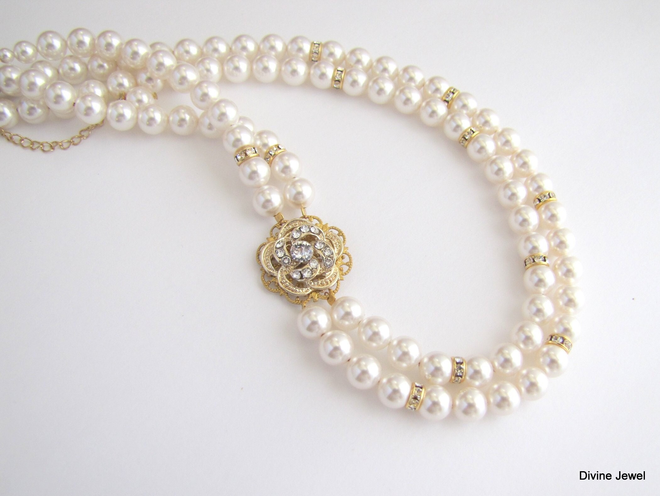 Chanel Pearl Necklace Designsbyz Repurposed Vintage