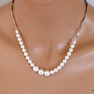 Chunky Pearl Bridal Necklace: Wedding Jewelry for Brides, Makayla