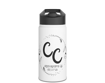 Botella de agua personalizada de acero inoxidable, ecológica, con aislamiento de doble pared.