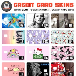 Lot de 3 skins pour cartes de crédit