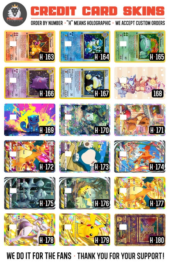 pokemon credit card skin Ancient Mew Pokemon Card Credit Card Credit Card Skin – Anime Town Creations main image 0