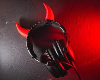 Devil Horns Headset Accessory: Cosplay Headphone Attachment