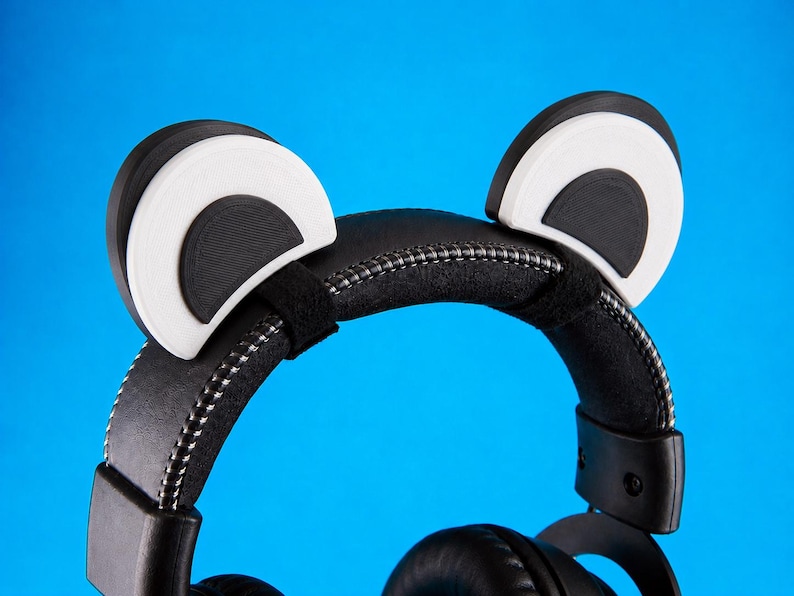 Accessorio per cuffie/cuffie da gioco con orecchie da panda immagine 2