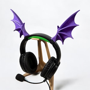 Bat Wings for Headsets | Cosplay Headset Wings | Halloween Headphone Decor