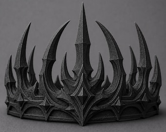Demon Lord Crown | Dark Fantasy Cosplay, Infernal King Costume Accessory