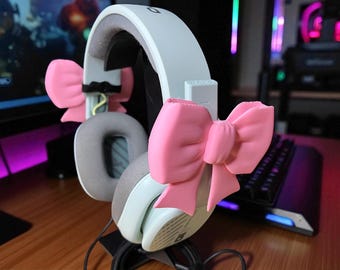 Coquette Headset Bows | Cute Plastic Headset Decoration