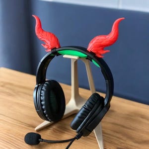 Fire Dragon Headset Horns: Fantasy Cosplay Gamer Accessory